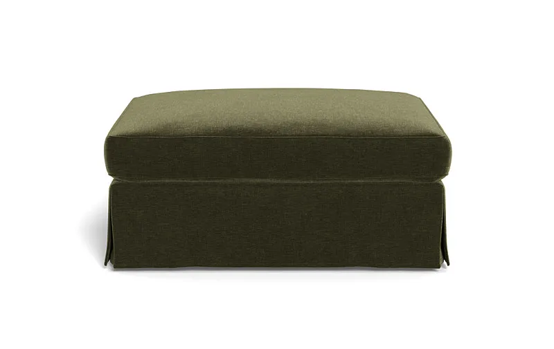 Caitlin Slipcovered Ottoman by The Everygirl®