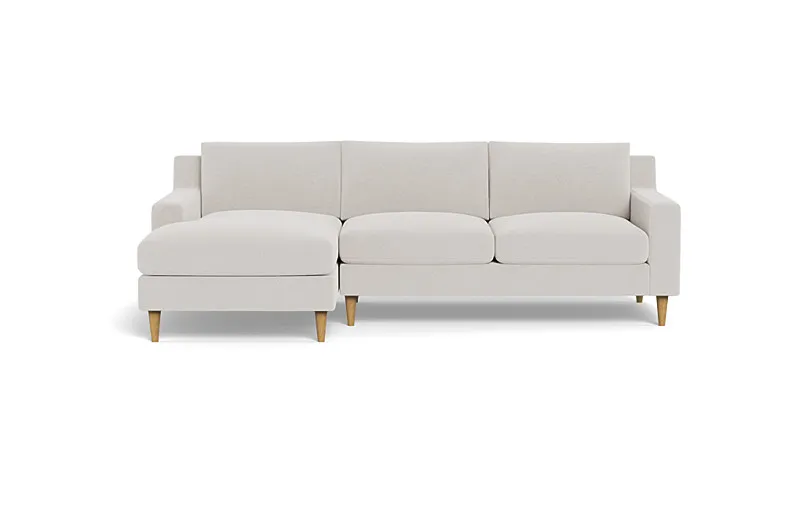 Saylor Chaise Sectional, Standard gel plush fill