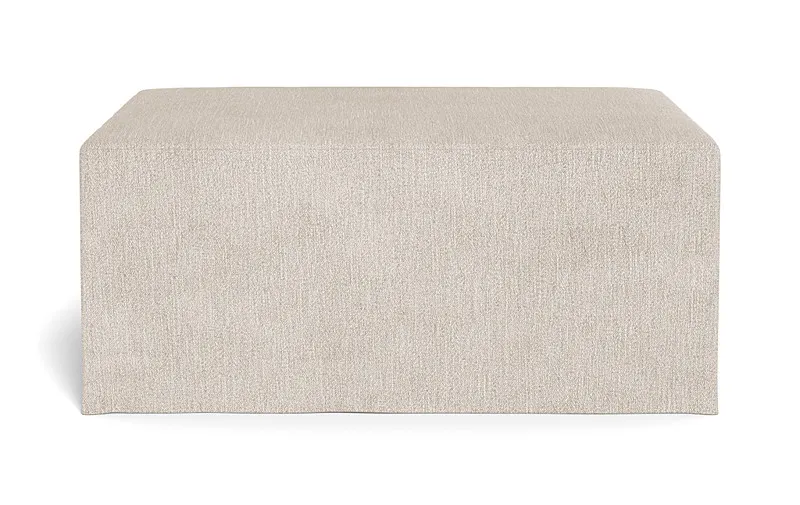 Dixon Slipcovered Rectangle Ottoman