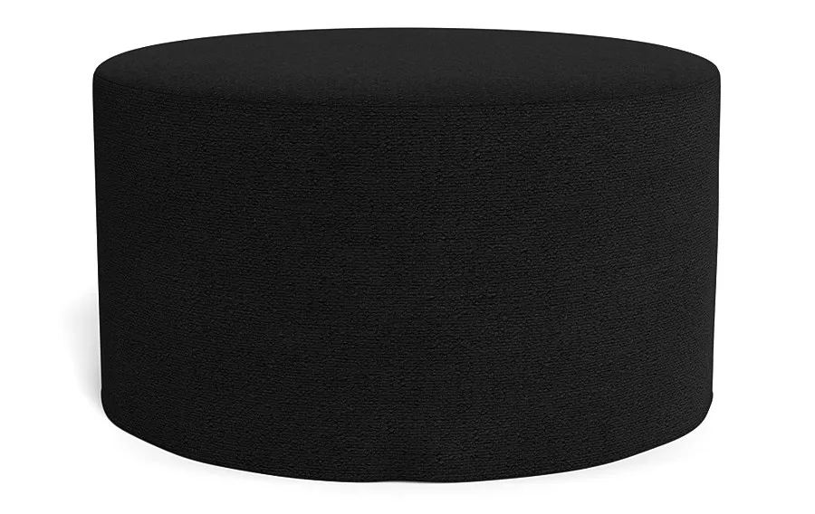 Dixon Slipcovered Round Ottoman
