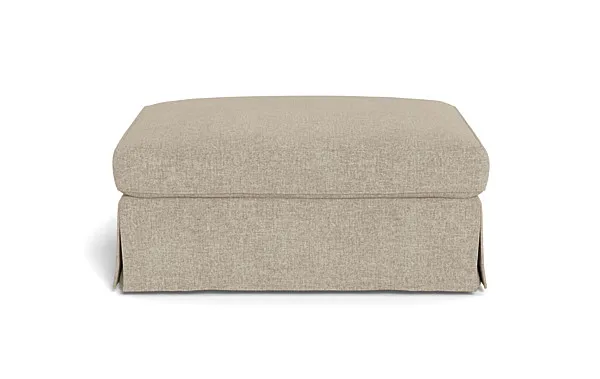 Caitlin Slipcovered Ottoman by The Everygirl®
