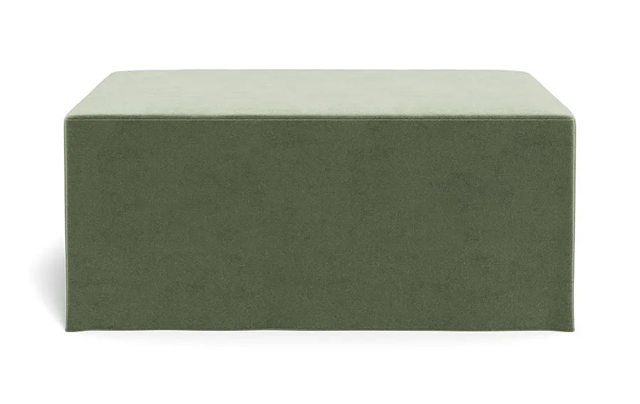 Dixon Slipcovered Rectangle Ottoman
