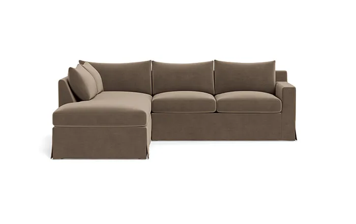 Sloan Slipcovered 3-Seat  Bumper Sectional