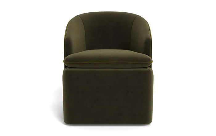 Daphne Upholstered Chair with Contrast Piping