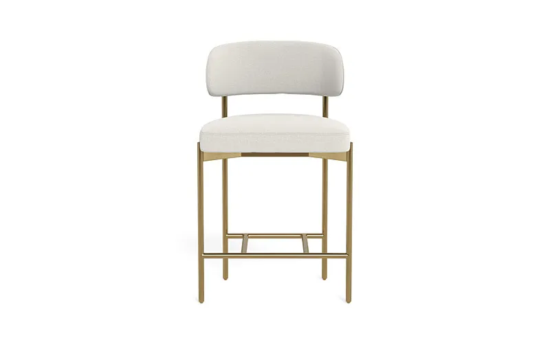 Hollis Metal Framed Upholstered Counter Stool