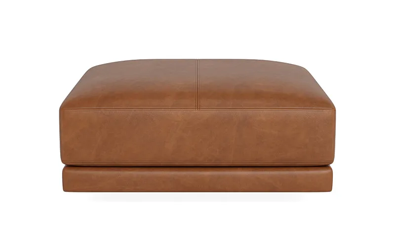 Lukas Leather Ottoman 
