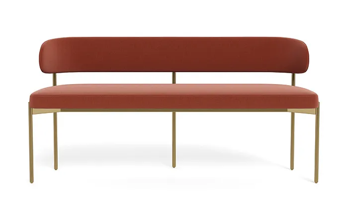 Hollis Upholstered Metal Framed Bench