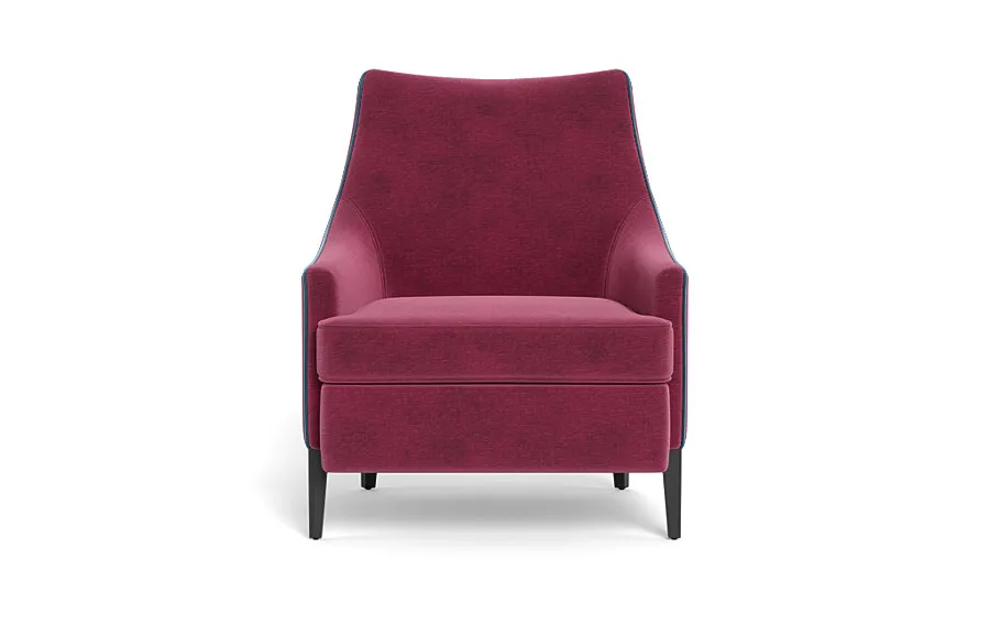 Kingsley Accent Chair with Contrast Piping