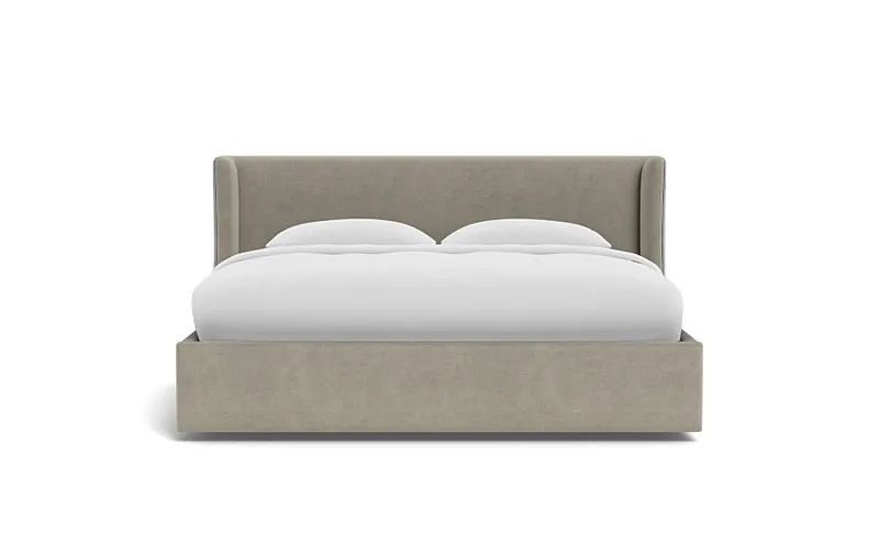 Graham Upholstered Bed with Contrast Piping and Storage Option