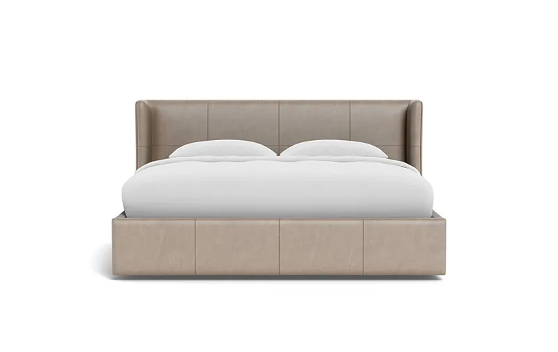 Graham Leather Upholstered Bed with Storage Option