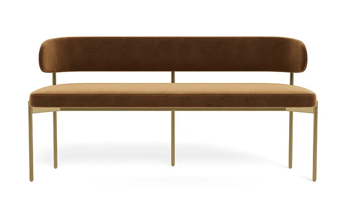 Hollis Upholstered Metal Framed Bench