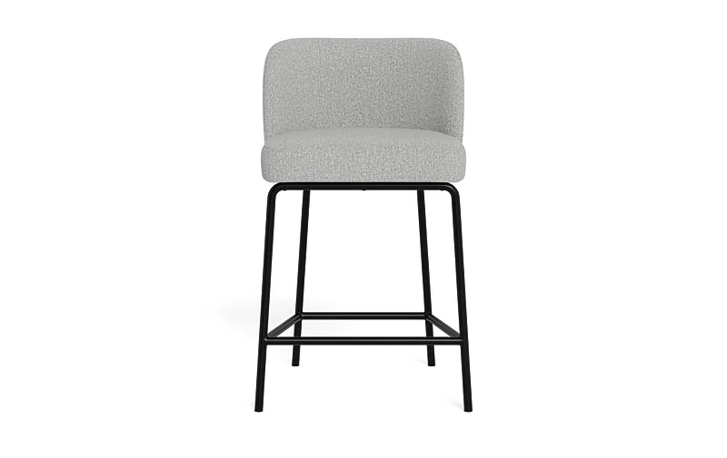 Graham Metal Framed Upholstered Counter Stool