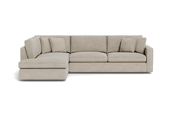 James 3-Seat Left Bumper Sectional