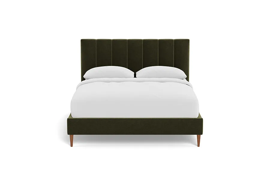 Lowen Upholstered Bed with Tufting Option, Queen