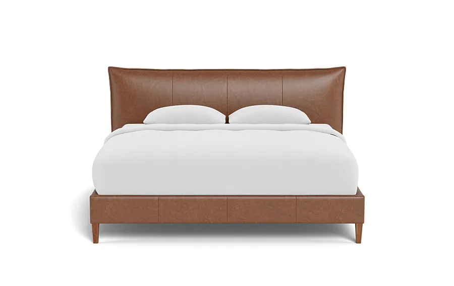 Skylar Leather Upholstered Bed