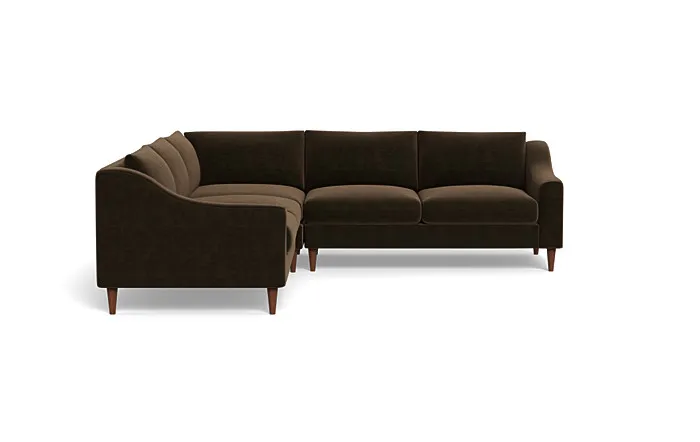 Saylor Slope Arm Corner 4-Seat Sectional Sofa