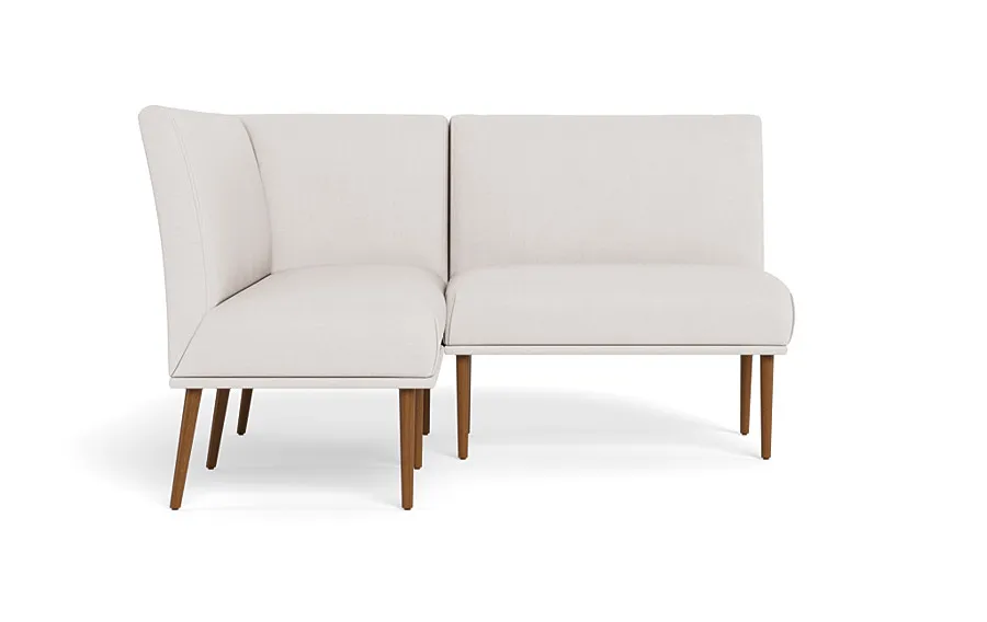 Dorian Upholstered Petite Left Banquette with Tufting Option