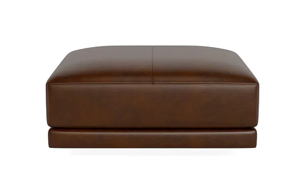 Lukas Leather Ottoman 
