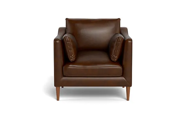 Caitlin Leather Petite Chair by The Everygirl®