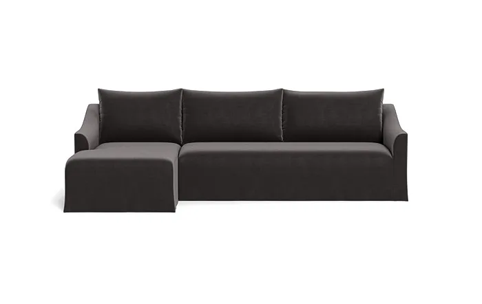 Dixon Slipcovered 3-Seat Left Chaise Sectional