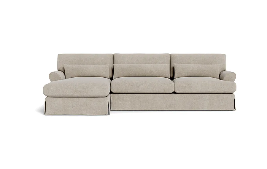Maxwell Slipcovered Sectional Sofa with  Chaise by Apartment Therapy
