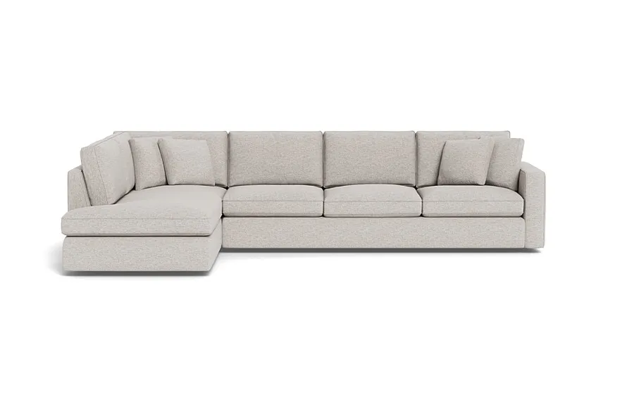 James 4-Seat Left Bumper Sectional