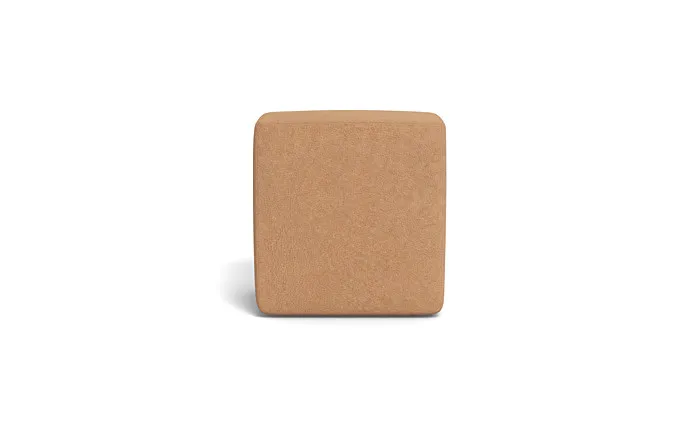 Conor Leather Square Stool Ottoman