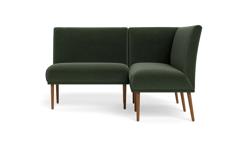 Dorian Upholstered Petite Right Banquette with Tufting Option