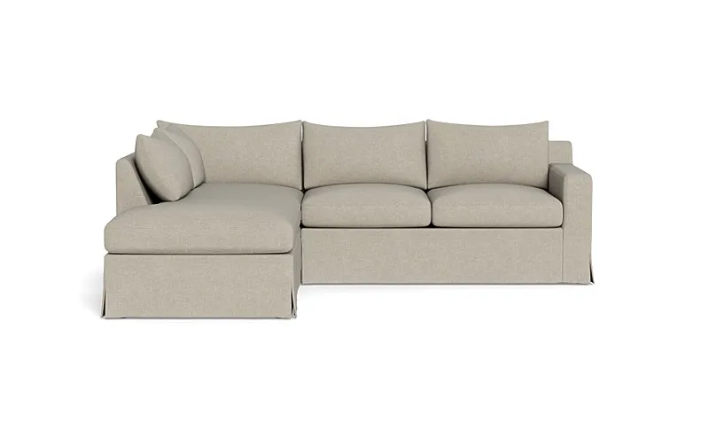 93" Sloan Slipcovered 3-Seat  Bumper Sectional