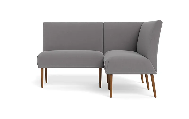 Dorian Upholstered Petite Right Banquette with Tufting Option