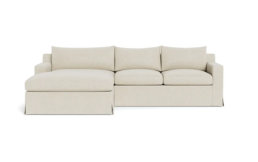 Sloan Slipcovered Left Chaise Sectional