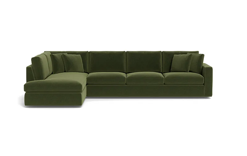 James 4-Seat Left Bumper Sectional