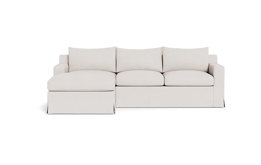 Sloan Slipcovered  Chaise Sectional