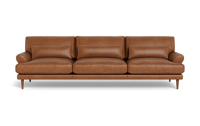 Maxwell Leather 3-Seat Sofa by Apartment Therapy