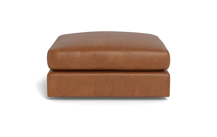 Beckham Leather Modular Square Ottoman