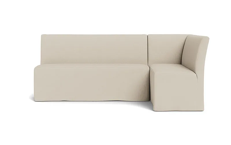 Dorian Slipcovered Right Banquette