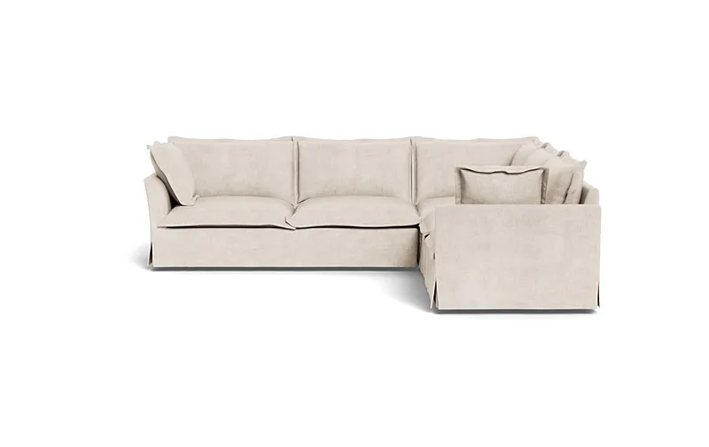 Skylar Slipcovered Corner 4-Seat Sectional Sofa