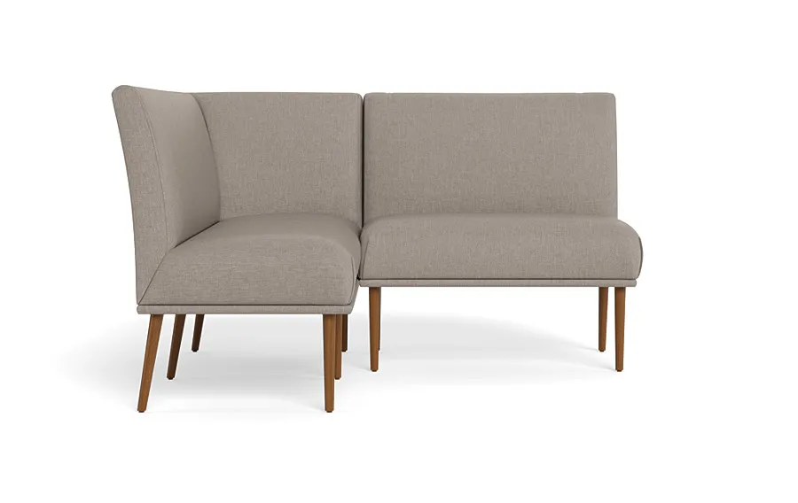 Dorian Upholstered Petite Left Banquette with Tufting Option