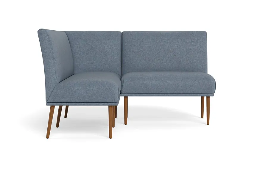 Dorian Upholstered Petite Left Banquette with Tufting Option