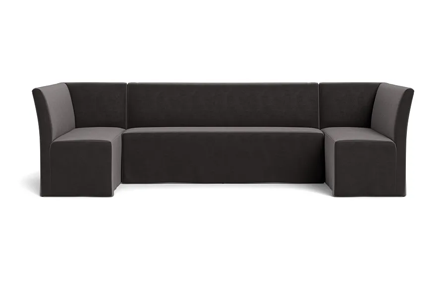 Dorian Slipcovered U-Shaped Banquette