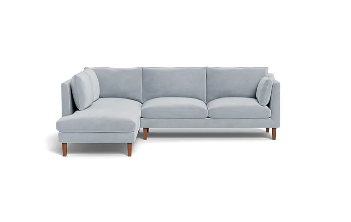 Caitlin 3-Seat  Bumper Sectional by The Everygirl®