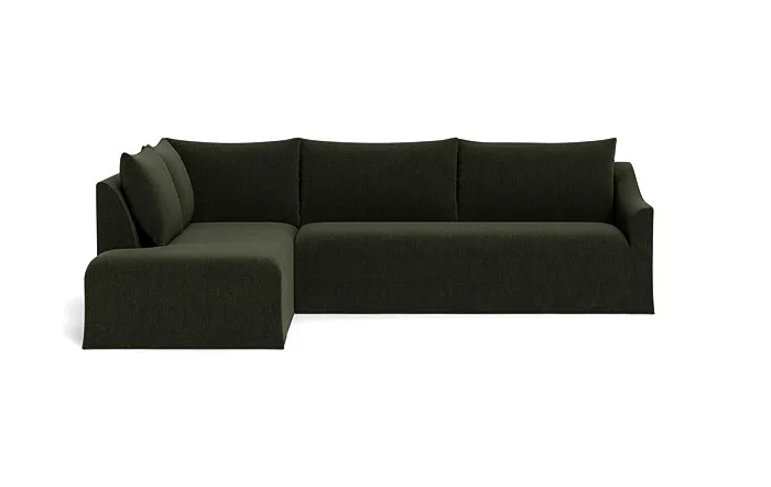 Dixon Slipcovered 3-Seat Left Bumper Sectional