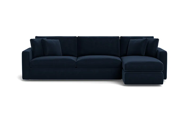 James 3-Seat Right Chaise Sectional with Storage