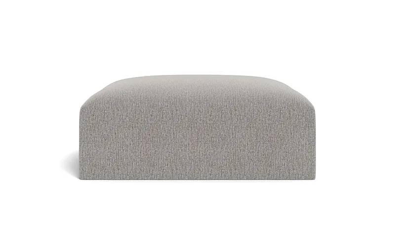 Simon Slipcovered Square Ottoman
