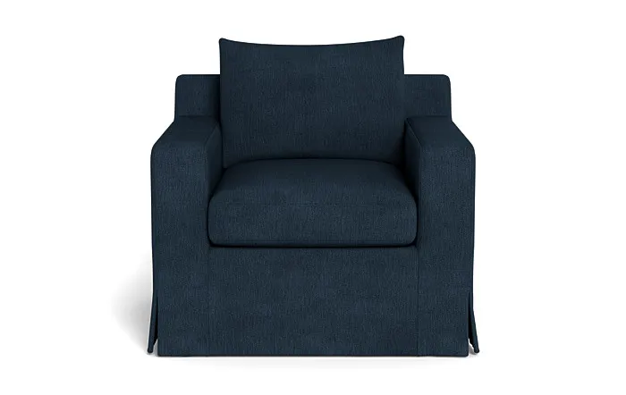 Sloan Slipcovered Swivel Glider Accent Chair