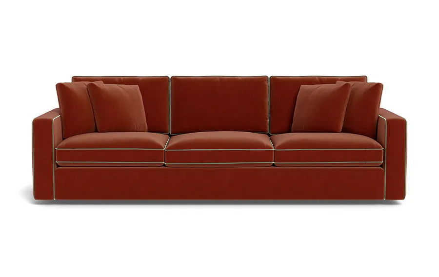 James 3-Seat Sofa with Contrast Piping