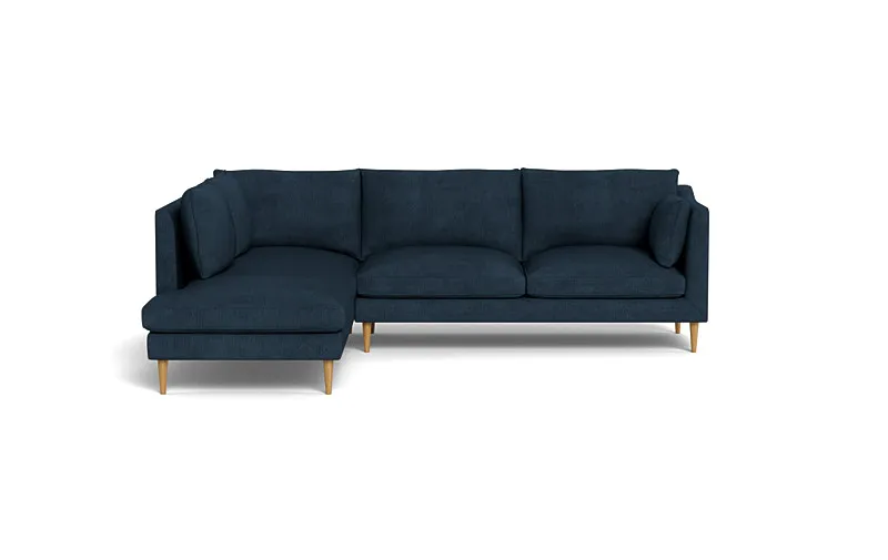 Caitlin 3-Seat  Bumper Sectional by The Everygirl®