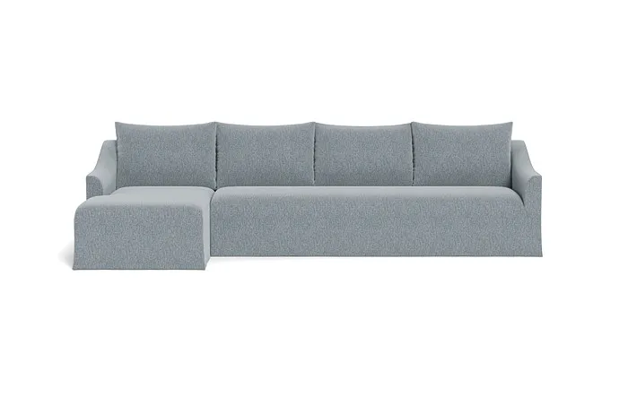 Dixon Slipcovered 4-Seat Left Chaise Sectional