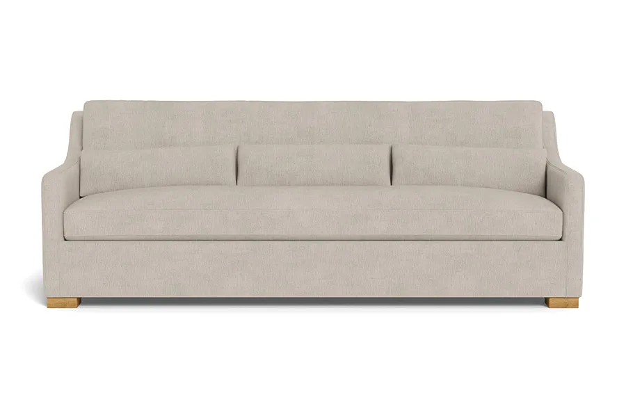 Ella Sofa, Bone, Natural Oak Leg, 80"