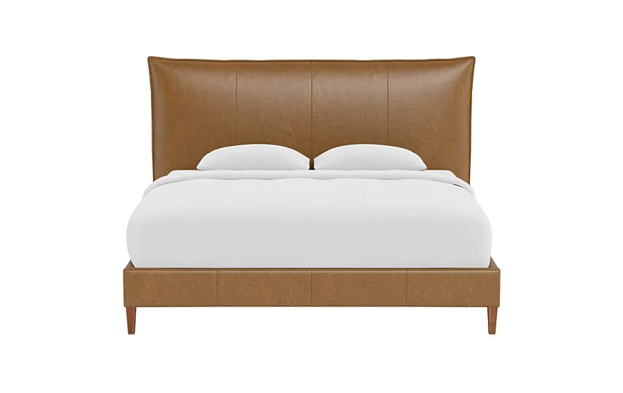 Skylar Leather Upholstered Bed